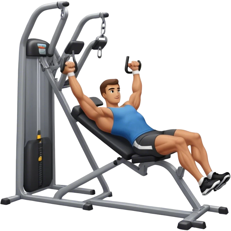 guy leg-extension machine gym emoji