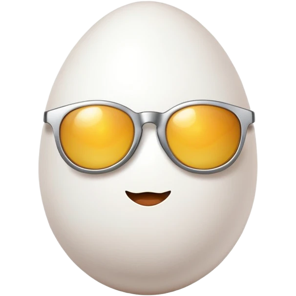 egg with sunglasses emoji