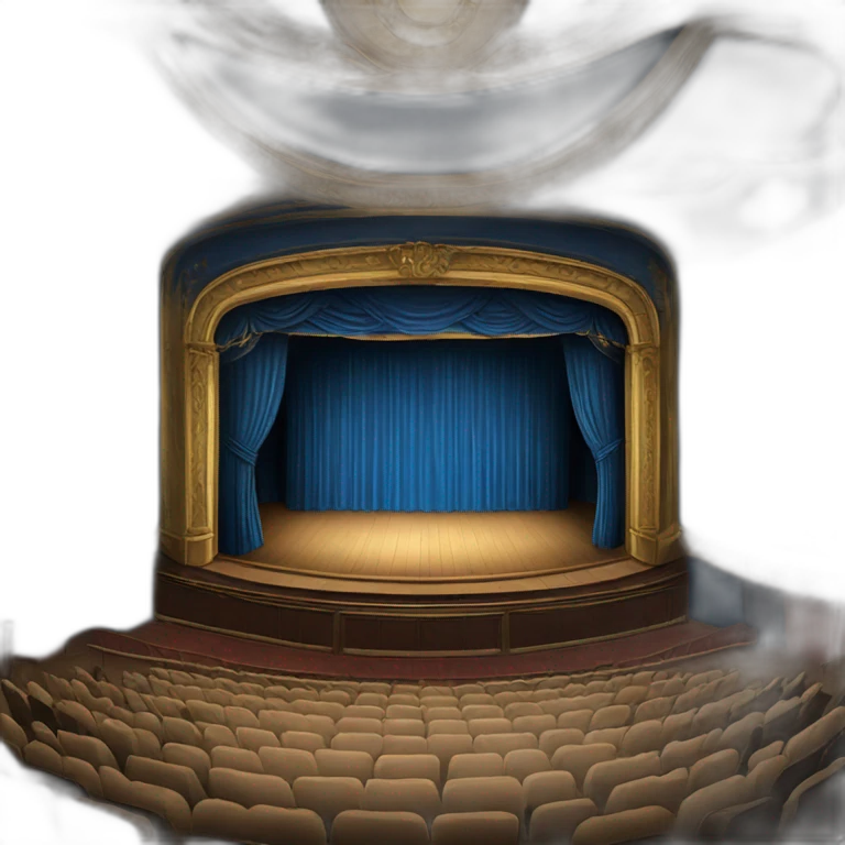 theatre blue stage emoji
