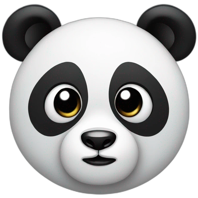 Panda side eyes emoji