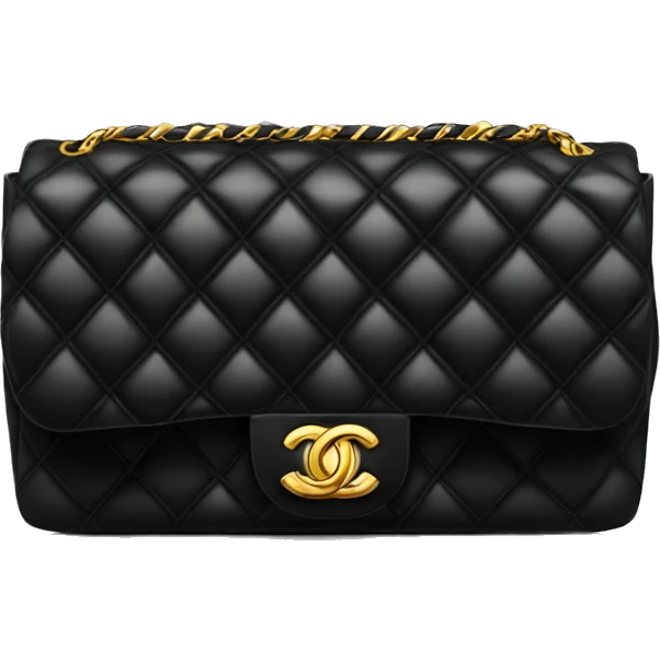 Chanel bag black emoji