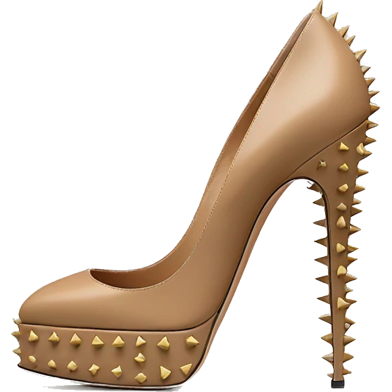 VALENTINO Tan-go PLATFORM PUMP spikes emoji