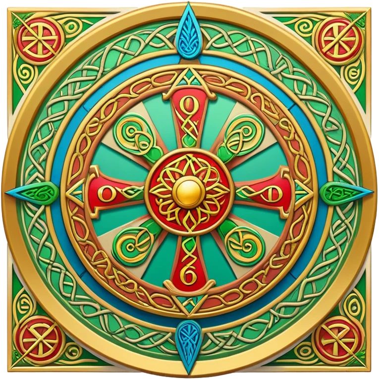 Wheel of fortune Celtic tarot card emoji
