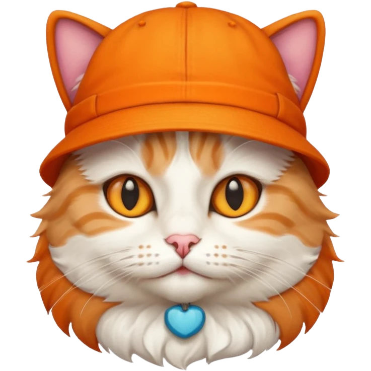 A cat with a hat emoji