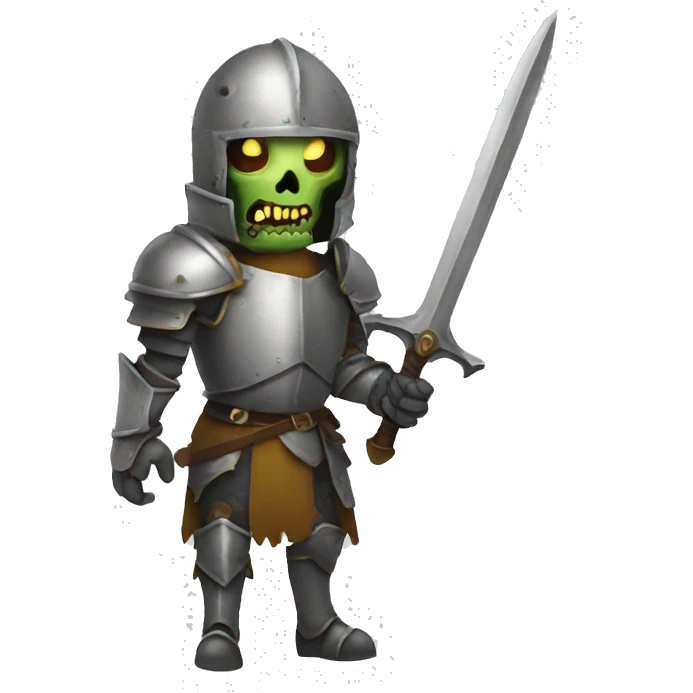 zombie knight full length emoji