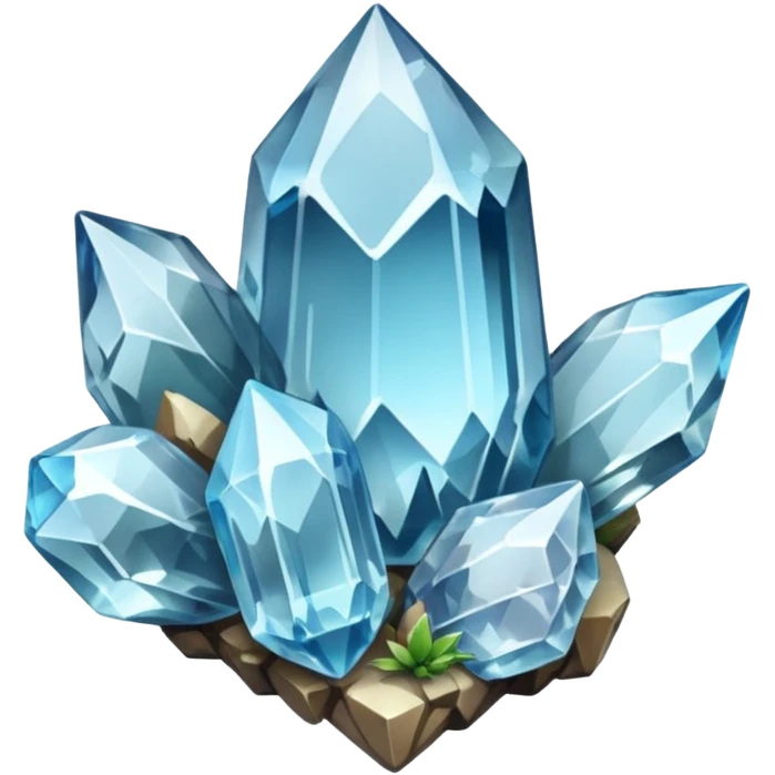 Quartz cluster emoji