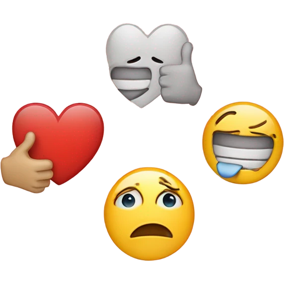 ❤️😭👍 emoji