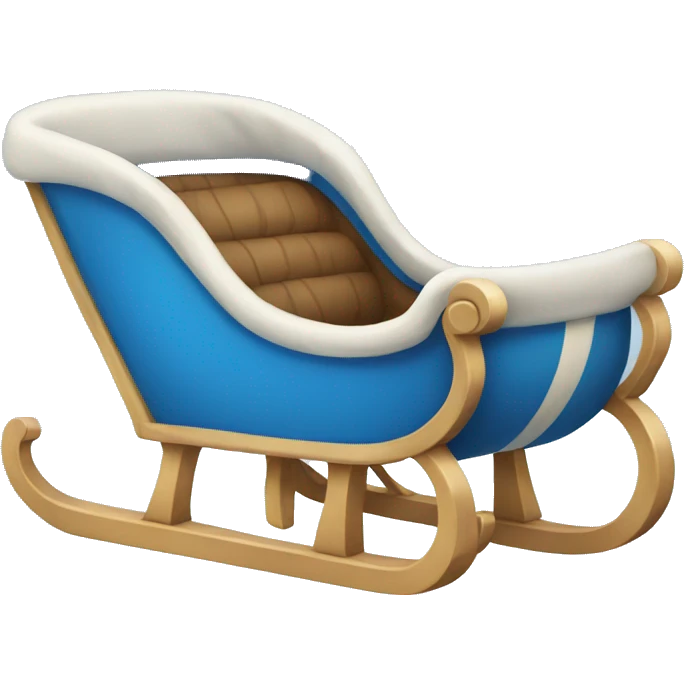 Blue Nordic sleigh emoji