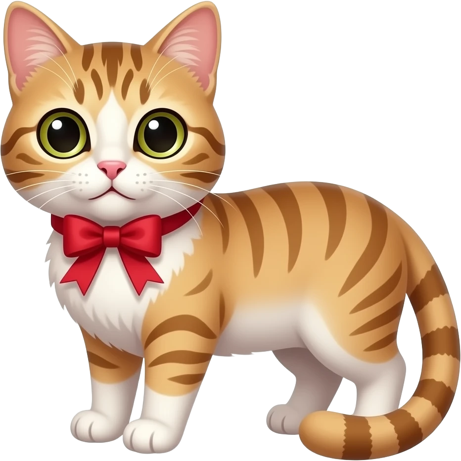 cat with ribbon emoji