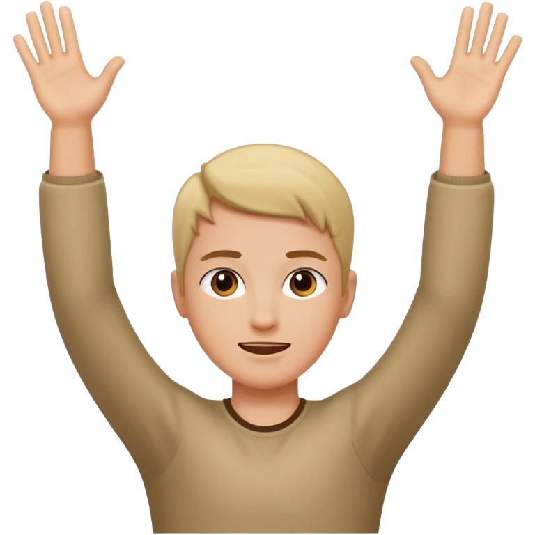 Arms up to the side emoji