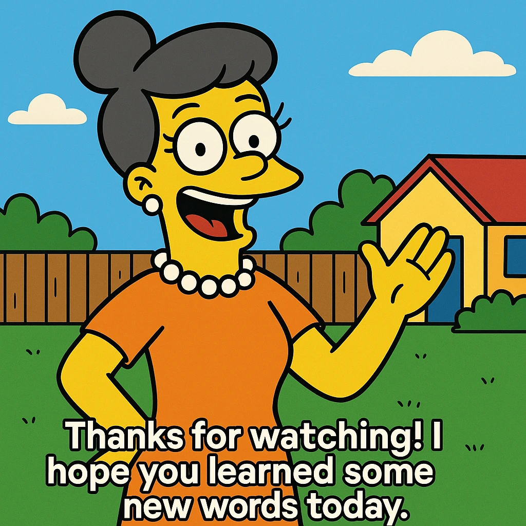 Thanks for watching! I hope you learned some new words today. If you enjoyed this video, don’t forget to like, subscribe, and share it with a friend who’s learning English too. Keep practicing a little every day — your English will get better and better! See you in the next video! emoji