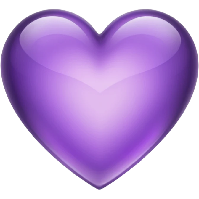 Purple amethyst heart lavender emoji