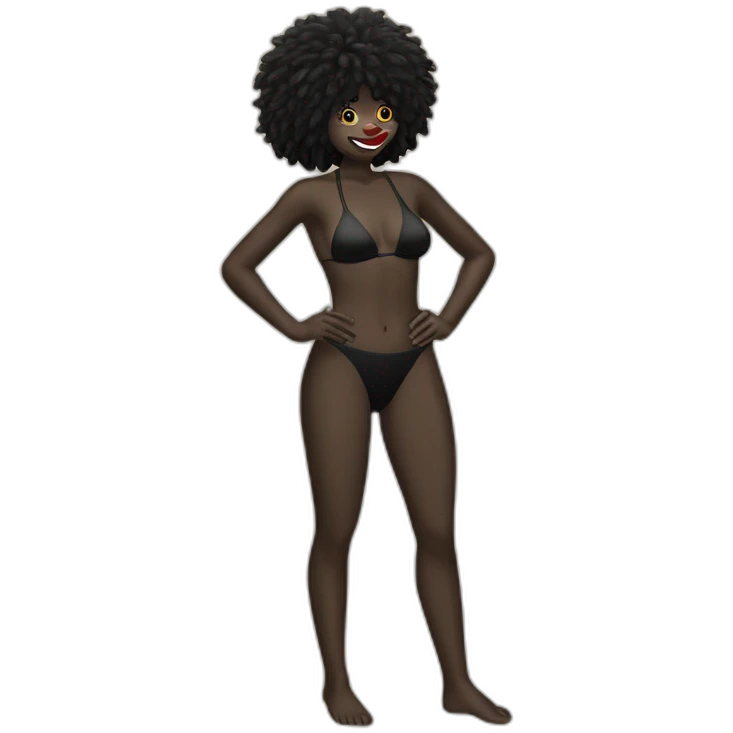 Sexy swimwear gollywog nice emoji