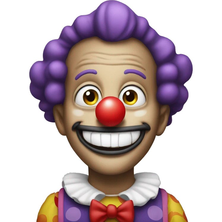 Clown saying I love you emoji