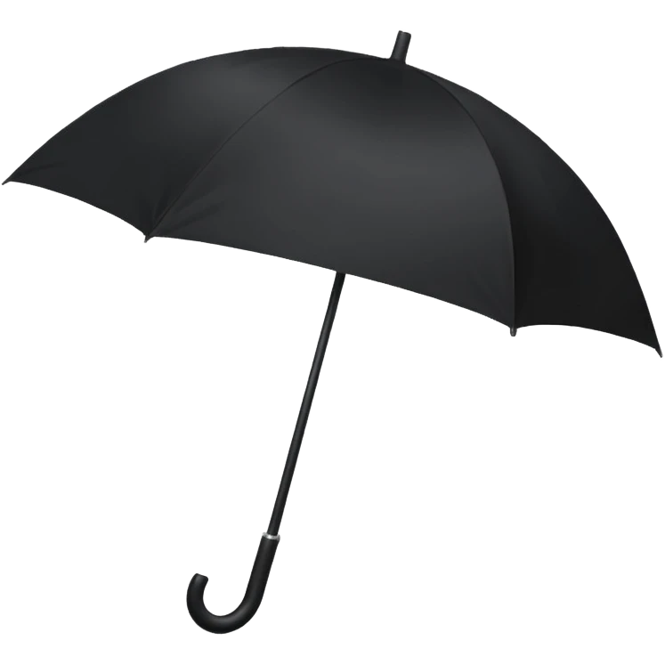 black open umbrella emoji