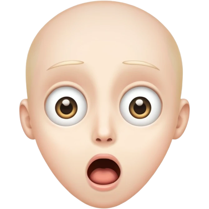 Surorised face emoji