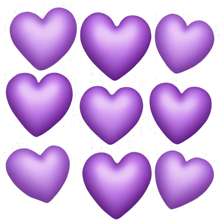 3 light purple hearts emoji