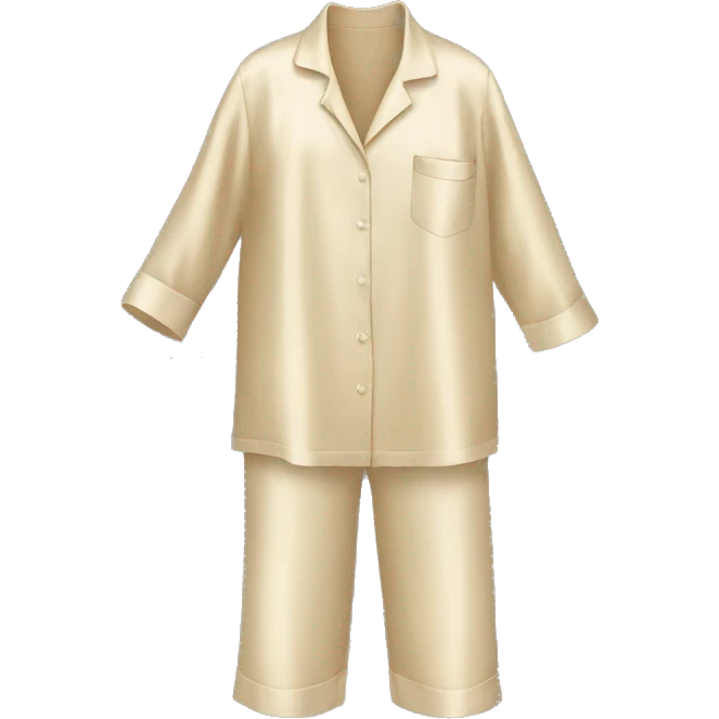 Beige silk pjs emoji