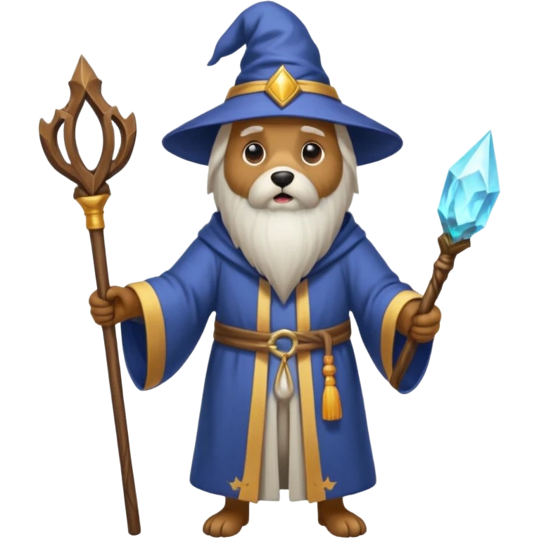 Dog wizard emoji