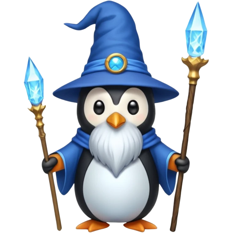 Penguin Wizard emoji