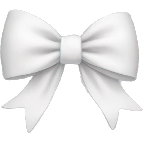 white bow emoji