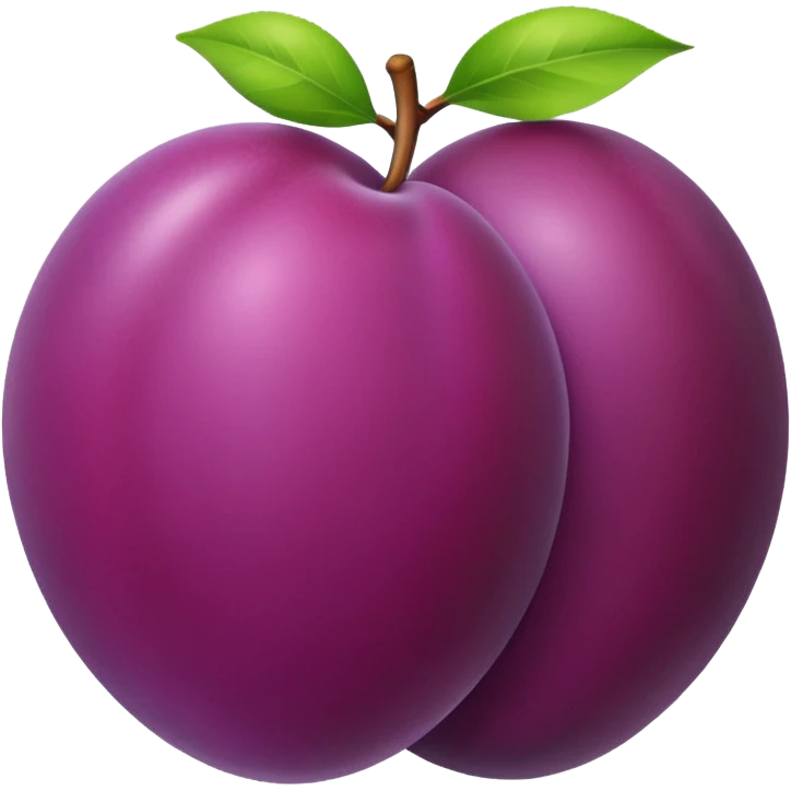 een pruim emoji