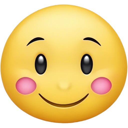 a smiley being shy emoji