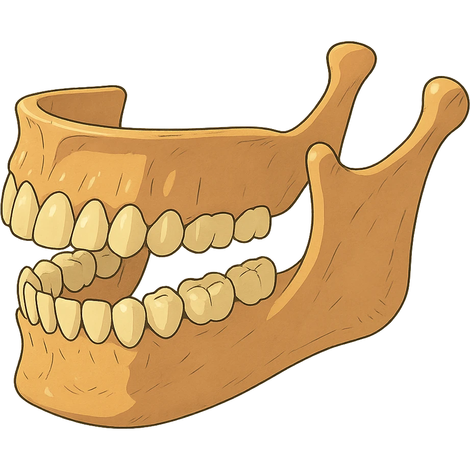 Digital jaw model emoji