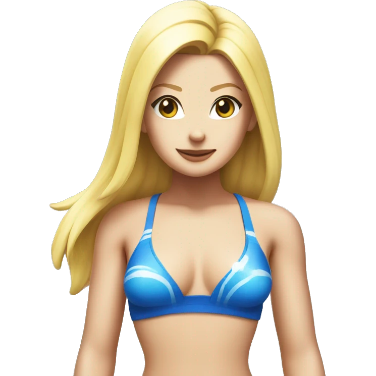 Android 18 in swim wear  emoji