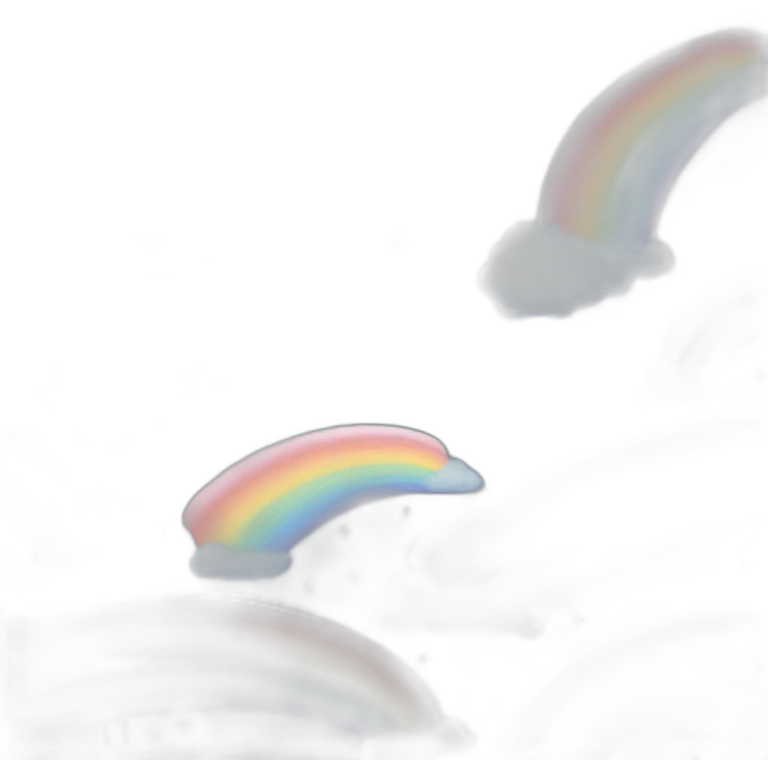 Aesthetic rainbow and star and sky emoji