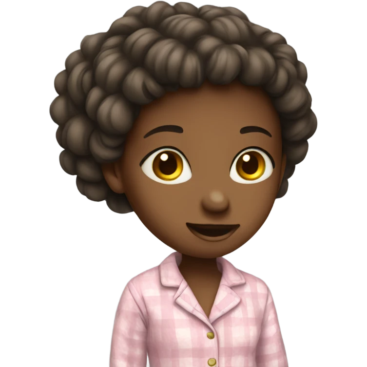 girl standing wearing pajamas  emoji