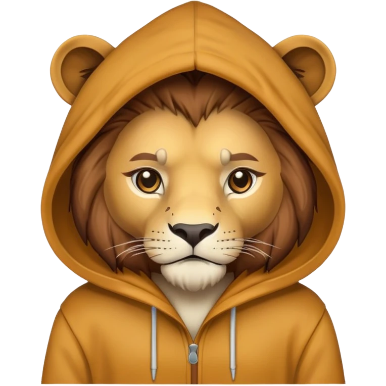 Lion with hoodie  emoji