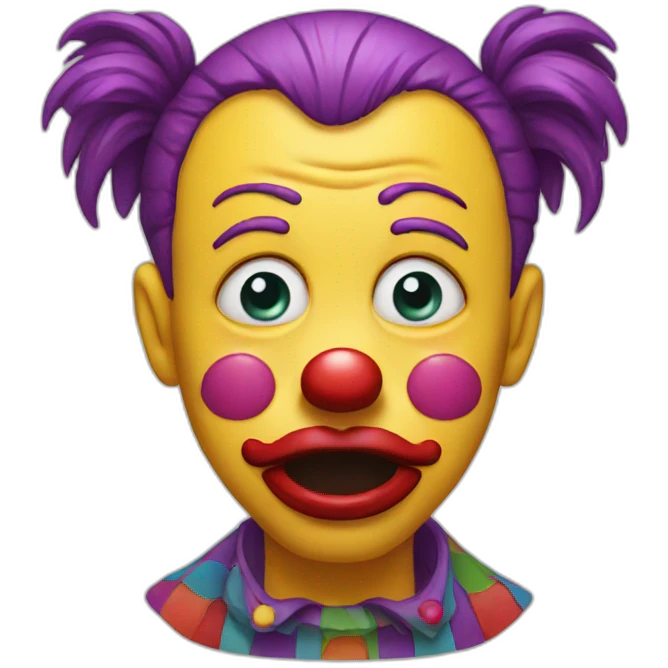 Crying-clown emoji