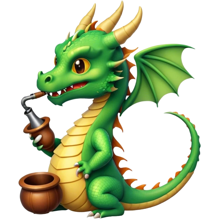 Dragon qui fume emoji