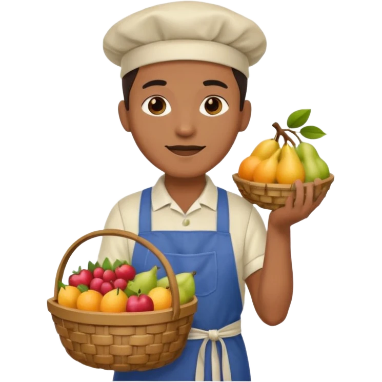 hombre vestido de vendedor  emoji