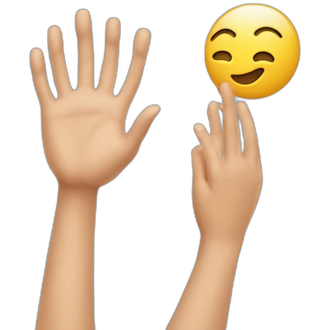 Je voudrais un émoticône qui représente des mains applaudissant avec enthousiasme. emoji