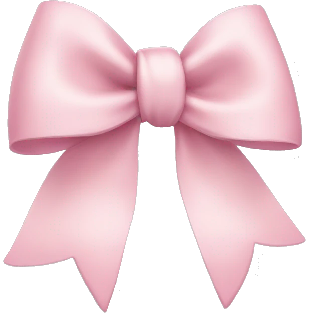 light pink bow emoji