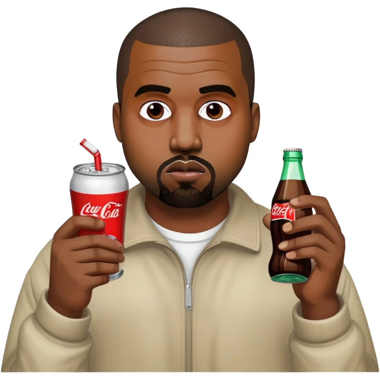 kanye west doing coke emoji