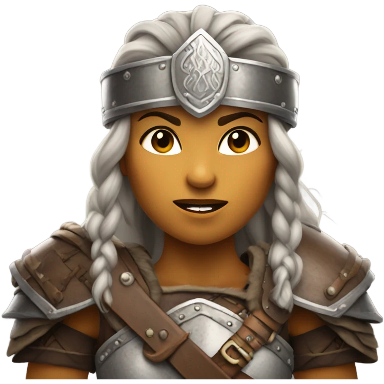 Female viking warrior emoji