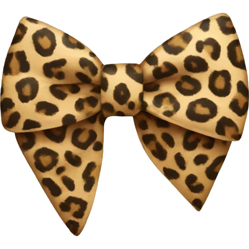 Leopard bow emoji
