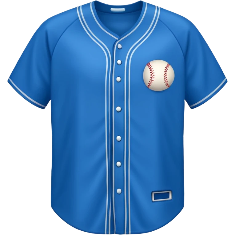 franela de beisbol color azul sin logo  emoji