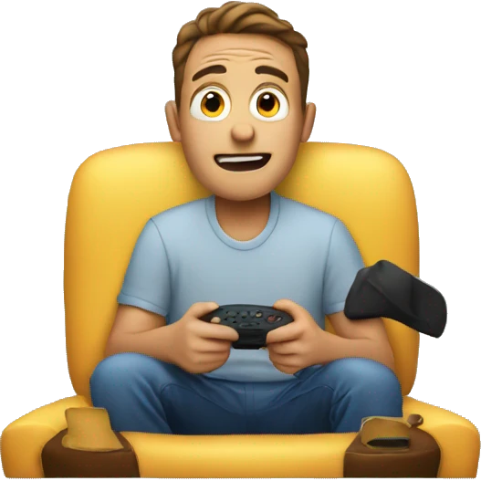 a guy watching tv  emoji