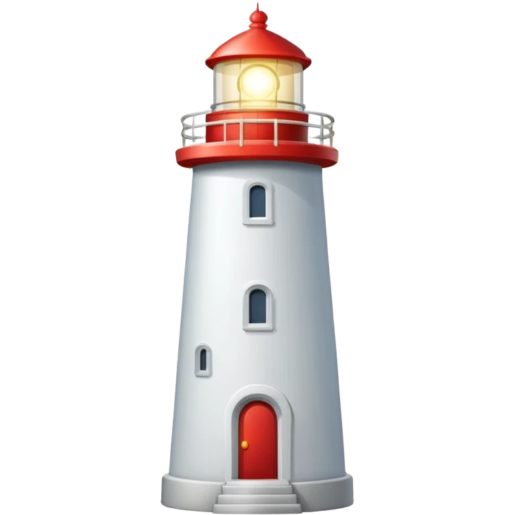 Lighthouse emoji shining light emoji