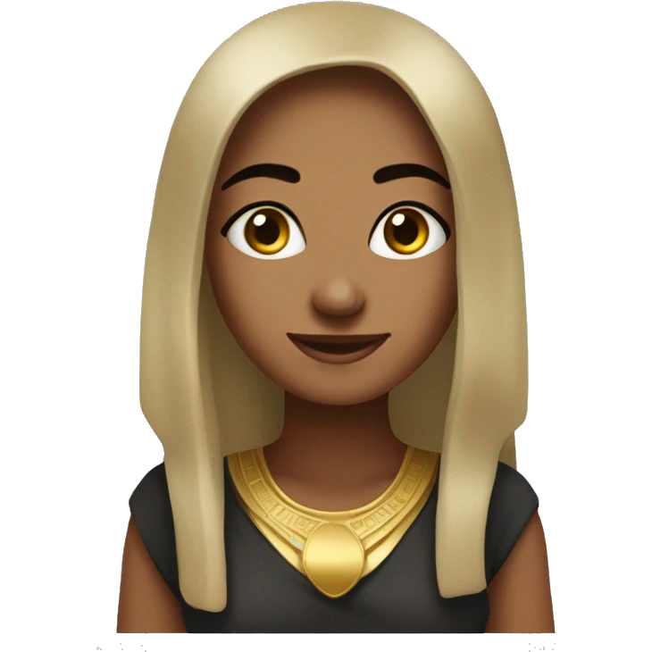 my egyptian friend maria who has a very friendly facial expression like a teach emoji