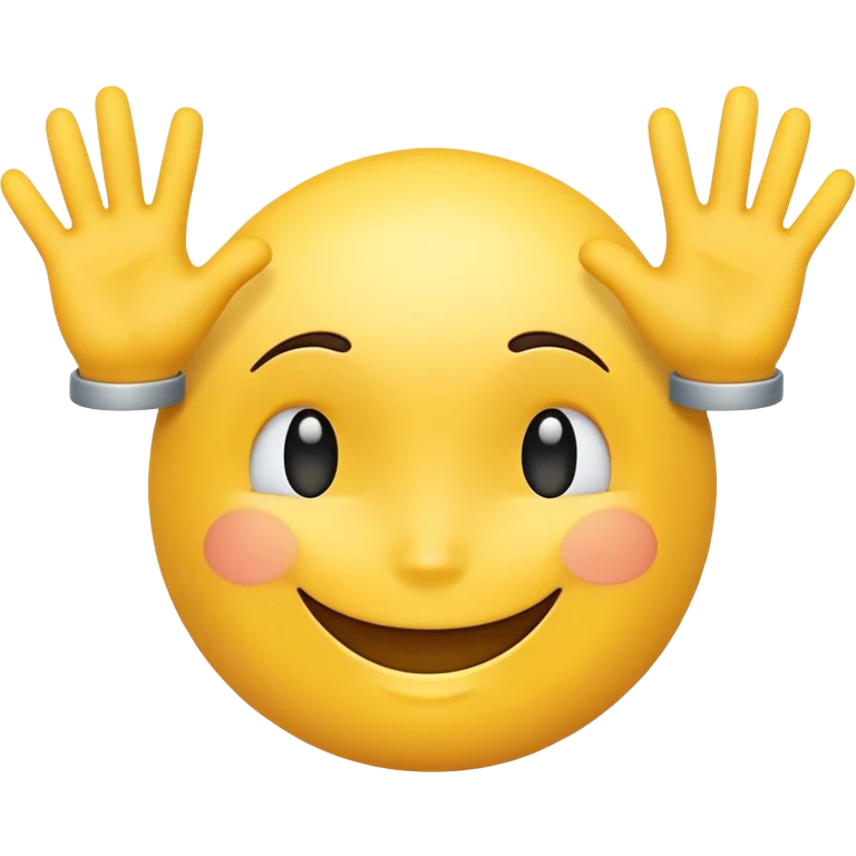 Smile Face with hands  emoji