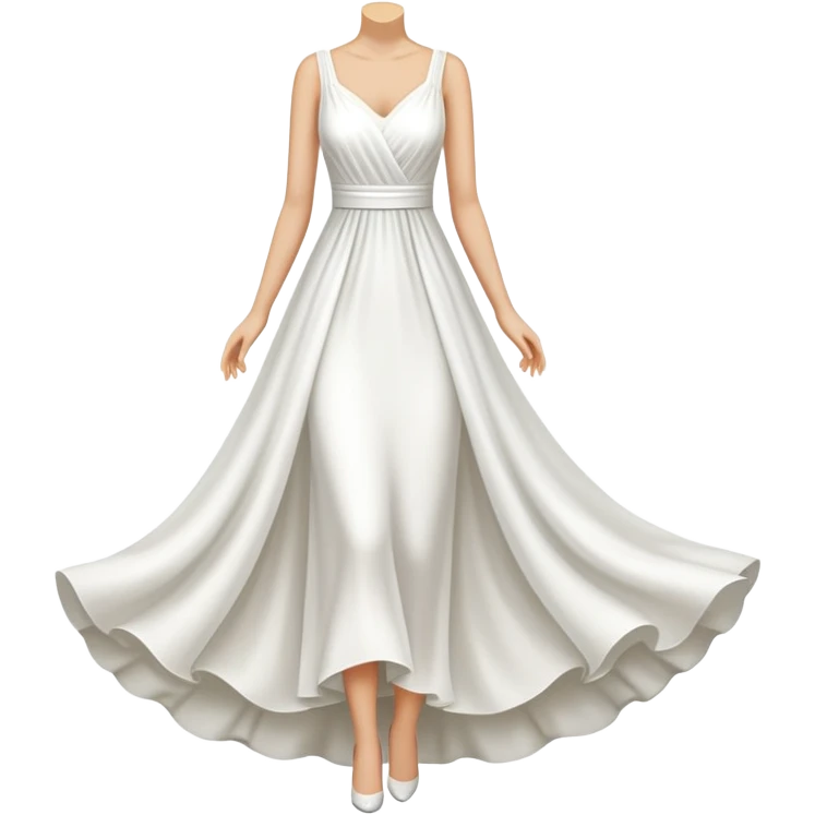 White dress with no person emoji