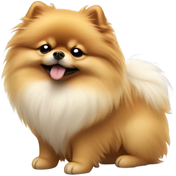 Sleeping Pomeranian emoji