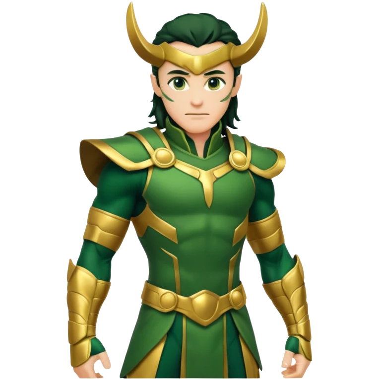 comic book style loki, whole body emoji