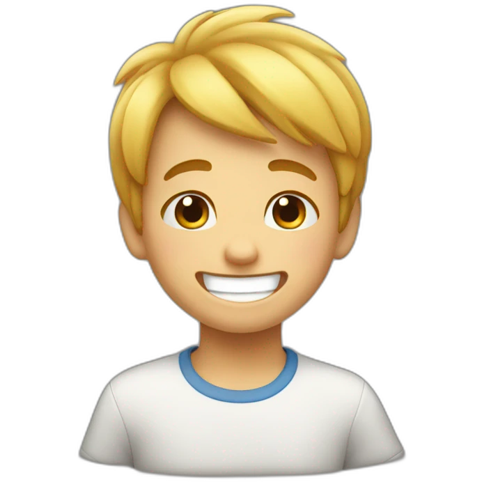 Niño riendo emoji