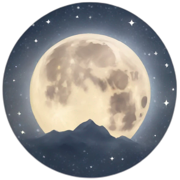 Wiccan moon emoji